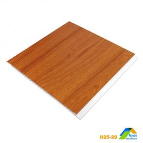 9.5mm Tablilla Plastica PVC Laminated Wall Panels Balcony False Ceiling Wood Design