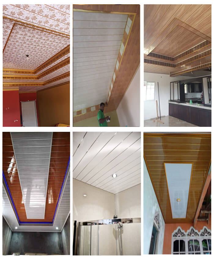 China Supplier stamping groove roof plastic PVC ceiling price
